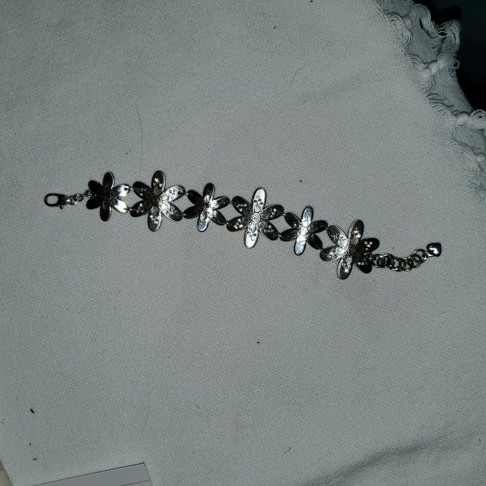 Brighton Silver Flower Bracelet